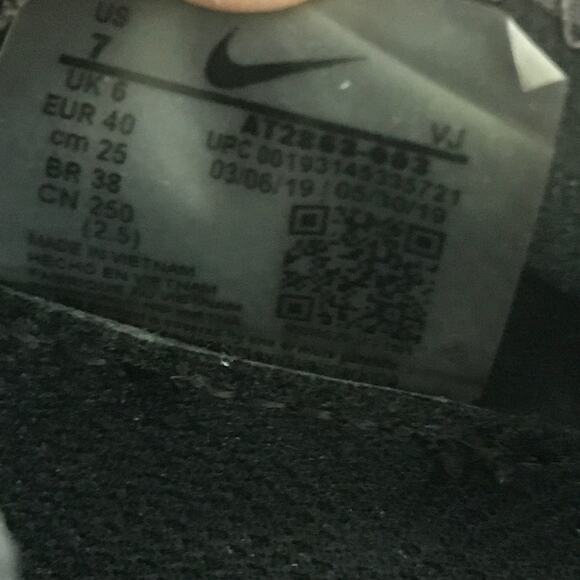 Nike Zoom Pegasus Turbo 2 Men’s Size 7 Black University Blue АТ2863-009 - Picture 6 of 7